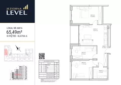 4 pokoje, mieszkanie 65,49 m², piętro 3, oferta nr AM16, Jeziorna Level, Ełk, Jeziorna, ul. Matki Teresy z Kalkuty 8
