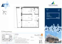 3 pokoje, apartament 66,79 m², piętro 1, oferta nr U.7.7, Sedina, Szczecin, Śródmieście, Maklerska / Leona Heyki 
