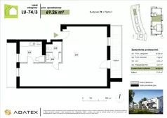Lokal użytkowy 69,26 m², oferta nr LU-74/3, Zielona Podkowa - lokale usługowe, Otrębusy, ul. Waniliowa 7/2