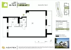 Lokal użytkowy 69,26 m², oferta nr LU-76/3, Zielona Podkowa - lokale usługowe, Otrębusy, ul. Waniliowa 7/2