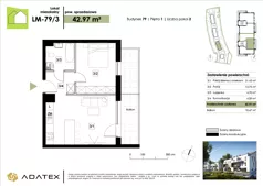 2 pokoje, mieszkanie 42,97 m², piętro 1, oferta nr LM-79/3, Zielona Podkowa, Otrębusy, ul. Waniliowa 7/2