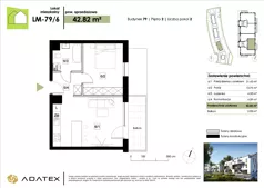 2 pokoje, mieszkanie 42,82 m², piętro 2, oferta nr LM-79/6, Zielona Podkowa, Otrębusy, ul. Waniliowa 7/2