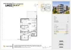 3 pokoje, mieszkanie 46,45 m², parter, oferta nr D2, Osiedle Gwiezdna - budynek D, Sosnowiec, Zagórze, ul. Gwiezdna 18E