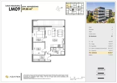 3 pokoje, mieszkanie 59,05 m², piętro 1, oferta nr D9, Osiedle Gwiezdna - budynek D, Sosnowiec, Zagórze, ul. Gwiezdna 18E