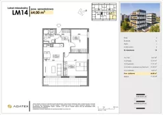 3 pokoje, mieszkanie 64,00 m², piętro 1, oferta nr D14, Osiedle Gwiezdna - budynek D, Sosnowiec, Zagórze, ul. Gwiezdna 18E