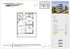 3 pokoje, mieszkanie 50,89 m², piętro 2, oferta nr D21, Osiedle Gwiezdna - budynek D, Sosnowiec, Zagórze, ul. Gwiezdna 18E