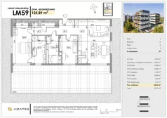 3 pokoje, mieszkanie 125,89 m², piętro 8, oferta nr D59, Osiedle Gwiezdna - budynek D, Sosnowiec, Zagórze, ul. Gwiezdna 18E