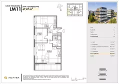 3 pokoje, mieszkanie 67,47 m², piętro 1, oferta nr C11, Osiedle Gwiezdna, Sosnowiec, Zagórze, ul. Gwiezdna 18E
