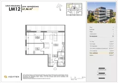 3 pokoje, mieszkanie 61,46 m², piętro 1, oferta nr C12, Osiedle Gwiezdna, Sosnowiec, Zagórze, ul. Gwiezdna 18E