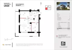3 pokoje, mieszkanie 63,66 m², piętro 3, oferta nr J20, Osiedle Dębowy Park, Siemianowice Śląskie, Bytków, ul. Oświęcimska 7a