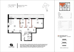 4 pokoje, mieszkanie 78,90 m², piętro 3, oferta nr B24, Osiedle Gwiezdna, Sosnowiec, Zagórze, ul. Gwiezdna 18E