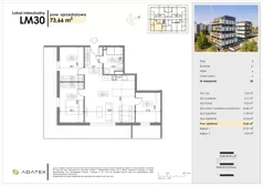4 pokoje, mieszkanie 73,66 m², piętro 4, oferta nr D30, Osiedle Gwiezdna - budynek D, Sosnowiec, Zagórze, ul. Gwiezdna 18E