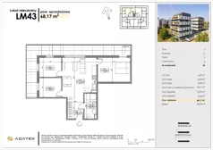 4 pokoje, mieszkanie 68,17 m², piętro 6, oferta nr C43, Osiedle Gwiezdna, Sosnowiec, Zagórze, ul. Gwiezdna 18E