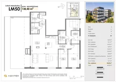 4 pokoje, mieszkanie 130,40 m², piętro 8, oferta nr C50, Osiedle Gwiezdna, Sosnowiec, Zagórze, ul. Gwiezdna 18E