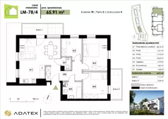 4 pokoje, mieszkanie 65,91 m², piętro 2, oferta nr LM-78/4, Zielona Podkowa, Otrębusy, ul. Waniliowa 7/2