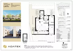 5 pokoi, mieszkanie 136,36 m², piętro 1, oferta nr LM7b, Letnia Przystań, Dąbrowa Górnicza, Marianki, ul. Letnia