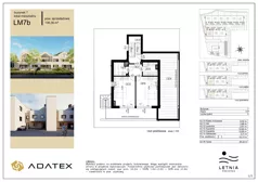 5 pokoi, mieszkanie 136,36 m², piętro 1, oferta nr LM7b, Letnia Przystań, Dąbrowa Górnicza, Marianki, ul. Letnia