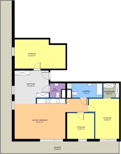 4 pokoje, mieszkanie 115,09 m², parter, oferta nr 4 z wykończeniem, Osiedle Gwiezdna, Sosnowiec, Zagórze, ul. Gwiezdna 18E