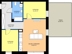 3 pokoje, mieszkanie 63,75 m², parter, oferta nr K4, Osiedle Dębowy Park - budynek K, Siemianowice Śląskie, Bytków, ul. Oświęcimska 7a