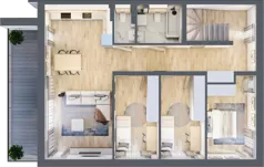5 pokoi, apartament 141,31 m², piętro 1, oferta nr 4/2, Eko Wawer, Warszawa, Wawer, Zerzeń, ul. Chodzieska