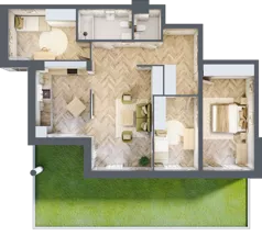 4 pokoje, apartament 84,87 m², parter, oferta nr M25, Apartamenty Przystań, Olecko, ul. Kościuszki