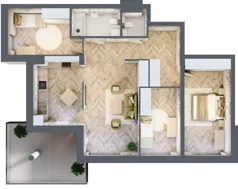4 pokoje, apartament 84,67 m², piętro 1, oferta nr M31, Apartamenty Przystań, Olecko, ul. Kościuszki