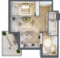 3 pokoje, apartament 69,19 m², piętro 1, oferta nr M32, Apartamenty Przystań, Olecko, ul. Kościuszki