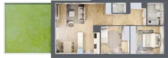 3 pokoje, mieszkanie 62,10 m², parter, oferta nr A.1, Parkove Love, Łódź, Bałuty, ul. Górnicza 12/14 