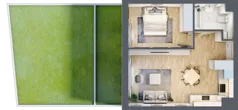 2 pokoje, mieszkanie 42,71 m², parter, oferta nr 4, Nova Radiostacja, Łódź, Śródmieście, ul. Telefoniczna 19 
