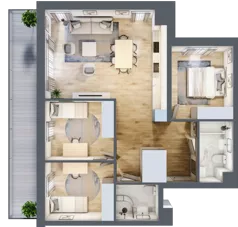 4 pokoje, mieszkanie 80,03 m², piętro 4, oferta nr 40, Nova Radiostacja, Łódź, Śródmieście, ul. Telefoniczna 19 