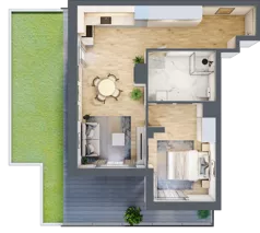 2 pokoje, mieszkanie 48,59 m², parter, oferta nr C/M43/0, Stara Cegielnia etap III, Mielec, ul. Wojsławska 1