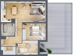3 pokoje, mieszkanie 78,01 m², piętro 1, oferta nr D/M5/1, Stara Cegielnia etap III, Mielec, ul. Wojsławska 1