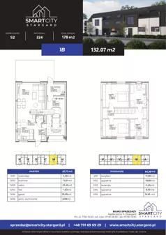 Dom 132,07 m², oferta nr S2/1B, Smart City Stargard - Domy, Stargard, ul. Nadbrzeżna 11