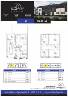 Dom 132,07 m², oferta nr S1/1E, Smart City Stargard - Domy, Stargard, ul. Nadbrzeżna 11