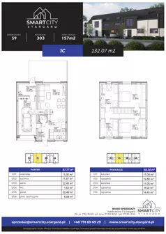 Dom 132,07 m², oferta nr S9/1C, Smart City Stargard - Domy, Stargard, ul. Nadbrzeżna 11