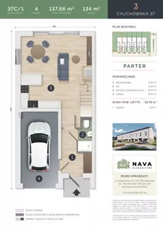 Dom 137,66 m², oferta nr 37C/1, Cylichowska 37, Warszawa, Wawer, Zerzeń, ul. Cylichowska 37