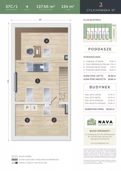 Dom 137,66 m², oferta nr 37C/1, Cylichowska 37, Warszawa, Wawer, Zerzeń, ul. Cylichowska 37