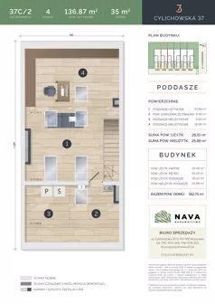 Dom 136,87 m², oferta nr 37C/2, Cylichowska 37, Warszawa, Wawer, Zerzeń, ul. Cylichowska 37