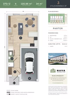 Dom 130,96 m², oferta nr 37D/2, Cylichowska 37, Warszawa, Wawer, Zerzeń, ul. Cylichowska 37