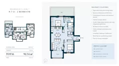 3 pokoje, mieszkanie 92,34 m², piętro 1, oferta nr 8711, HEIGHTS by Luštica Bay, Tivat
