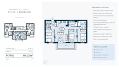 4 pokoje, mieszkanie 114,22 m², piętro 2, oferta nr 8722, HEIGHTS by Luštica Bay, Tivat