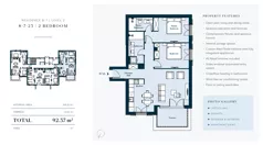 3 pokoje, mieszkanie 92,37 m², piętro 2, oferta nr 8723, HEIGHTS by Luštica Bay, Tivat