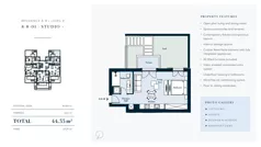 1 pokój, mieszkanie 44,53 m², parter, oferta nr 8801, HEIGHTS by Luštica Bay, Tivat