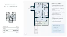2 pokoje, mieszkanie 65,47 m², parter, oferta nr 8802, HEIGHTS by Luštica Bay, Tivat