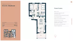 3 pokoje, mieszkanie 88,23 m², piętro 3, oferta nr 14|2|34, Centrale - Block 14 by Luštica bay, Radovici