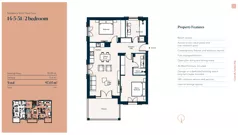 3 pokoje, mieszkanie 85,59 m², piętro 2, oferta nr 14|5|31, Centrale - Block 14 by Luštica bay, Radovici