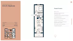 2 pokoje, mieszkanie 56,06 m², piętro 2, oferta nr 14|6|23, Centrale - Block 14 by Luštica bay, Radovici