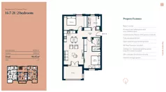 3 pokoje, mieszkanie 86,00 m², piętro 2, oferta nr 14|7|21, Centrale - Block 14 by Luštica bay, Radovici