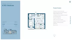 2 pokoje, mieszkanie 71,46 m², parter, oferta nr K502, MARINA VILLAGE by Luštica Bay, Tivat