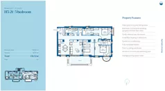 4 pokoje, mieszkanie 114,60 m², piętro 2, oferta nr H3-21, Horizon by Luštica Bay, Tivat, Radovici